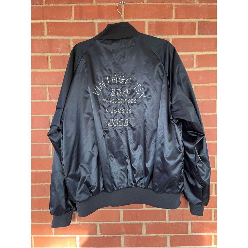Vintage Satin Bomber Car Show Jacket